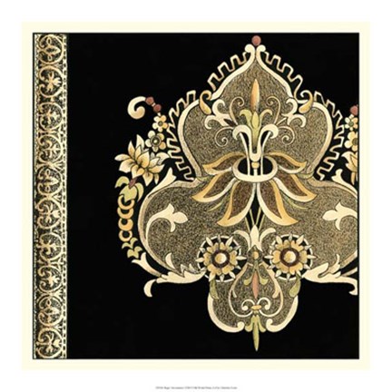 Framed Regal Adornment I Print