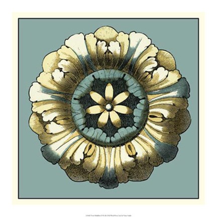 Framed Floral Medallion VI Print