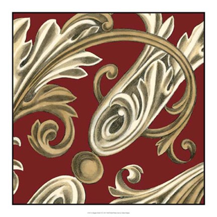 Framed Elegant Motif I Print