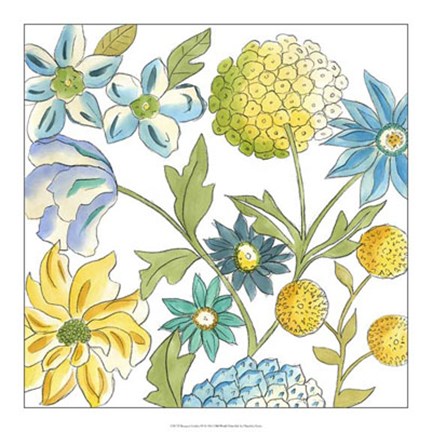 Framed Bouquet Garden IV Print