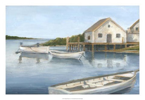 Framed Tranquil Waters II Print