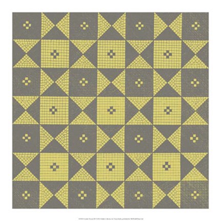 Framed Graphic Pattern III Print