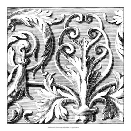 Framed Sculptural Detail II Print