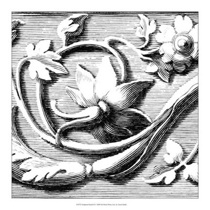 Framed Sculptural Detail III Print