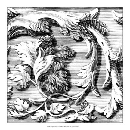 Framed Sculptural Detail IV Print