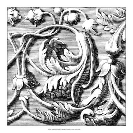 Framed Sculptural Detail VI Print