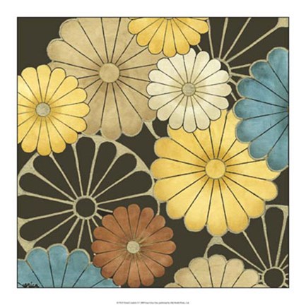 Framed Floral Confetti I Print