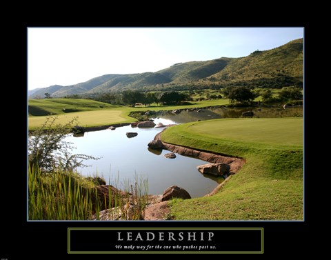 Framed Leadership-Golf Print