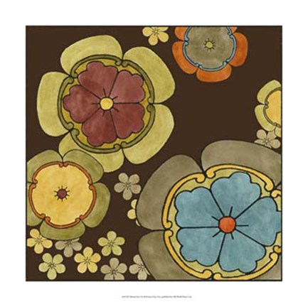 Framed Vibrant Sari I Print