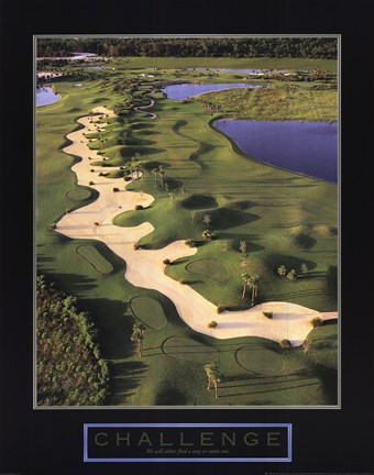 Framed Challenge-Golf II Print