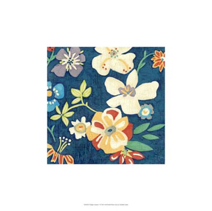 Framed Indigo Garden V Print