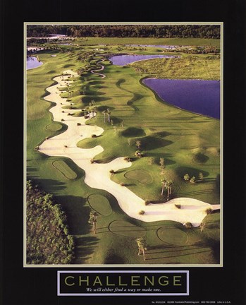 Framed Challenge-Golf II Print