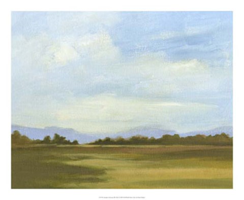 Framed Summer Horizons III Print