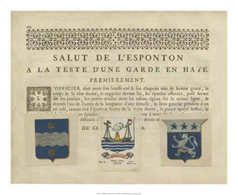 Framed Vintage Armes &amp; Crests III Print