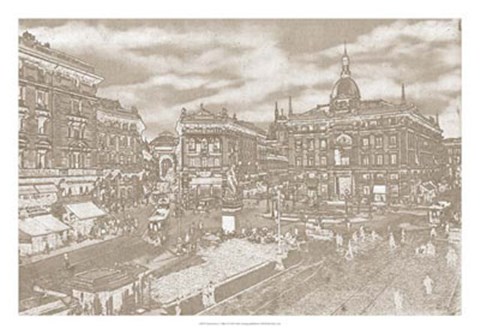 Framed Impressions of Milan I Print