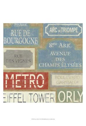 Framed Tour of Paris Print