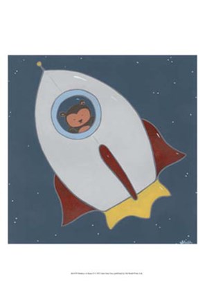 Framed Monkeys in Space II Print