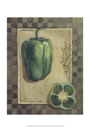 Framed Veggies &amp; Herbs I Print