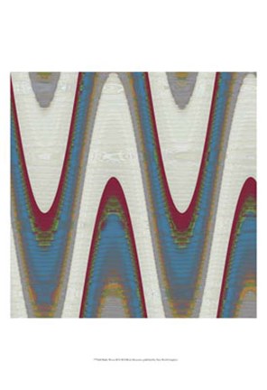 Framed Radio Waves II Print