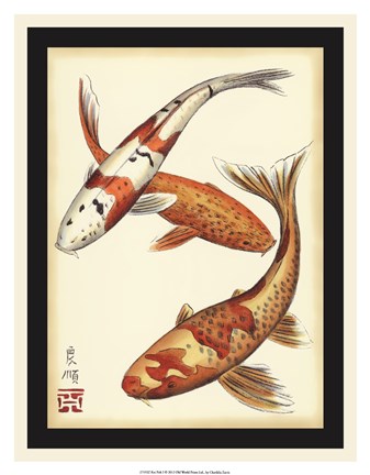 Framed Koi Fish I Print