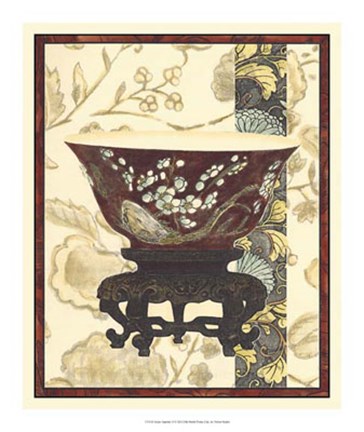 Framed Asian Tapestry II Print