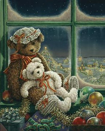 Framed Molly and Sugar Bear Print