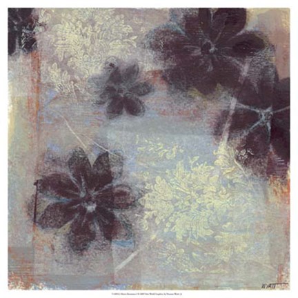 Framed Mauve Resonance I Print