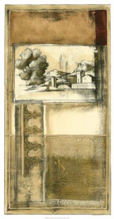 Framed Printed Nostalgia I Print