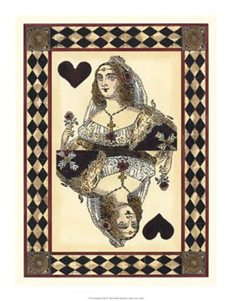Framed Harlequin Cards IV Print