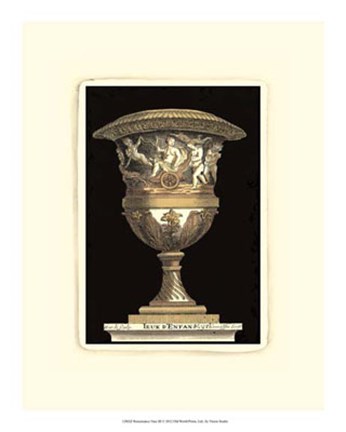 Framed Renaissance Vase III Print