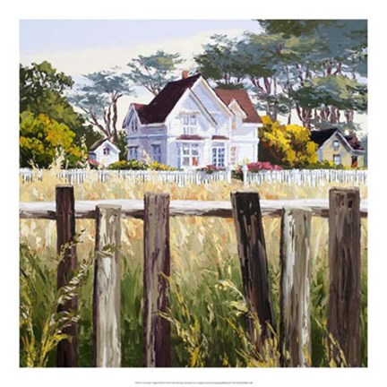 Framed Victorian Triptych III Print