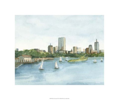 Framed Plein Air Cityscape II Print