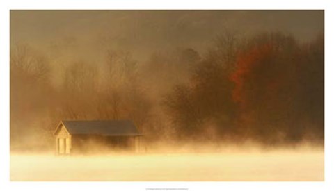 Framed Morning on Spring Creek Print