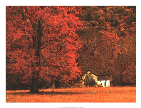 Framed Farm House on a Autumn Morn&#39; Print