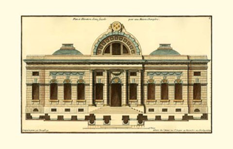 Framed Architectural Facade III Print
