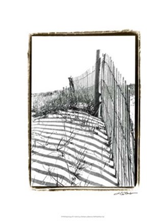 Framed Beach Scape IV Print