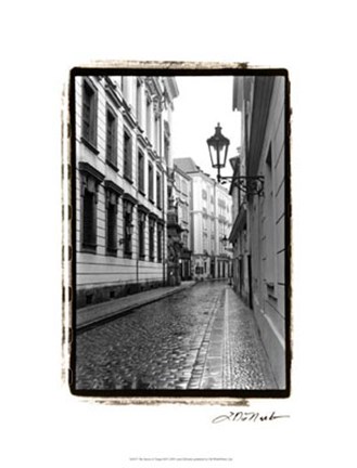 Framed Streets of Prague III Print