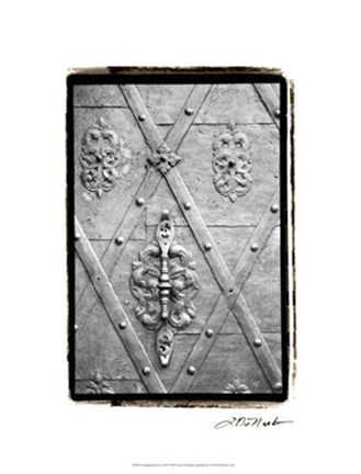 Framed Distinguished Doors III Print