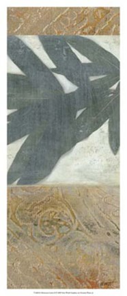 Framed Moroccan Leaves II Print