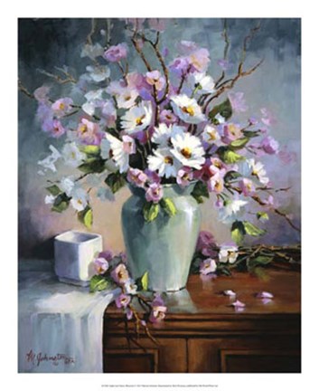 Framed Apple and Cherry Blossoms Print