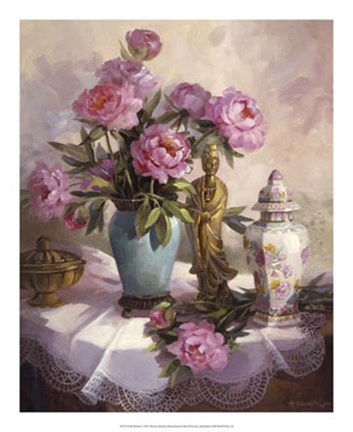 Framed Pink Peonies Print