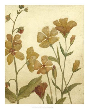 Framed Wildflower Field I Print