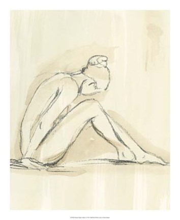 Framed Neutral Figure Study I Print