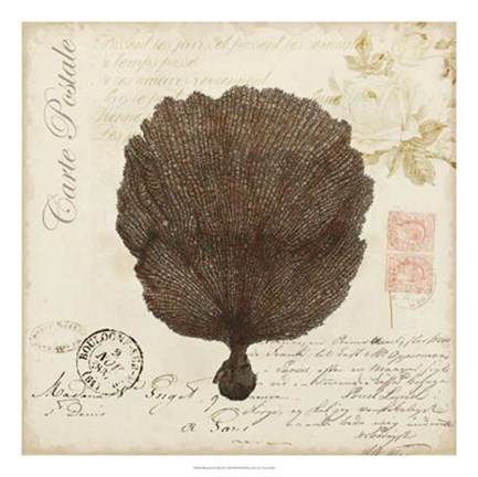 Framed Romance du Mer II Print