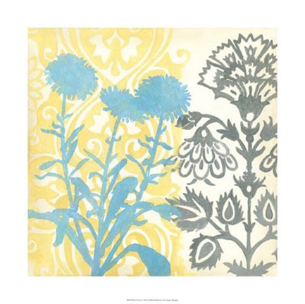 Framed Floral Triad I Print