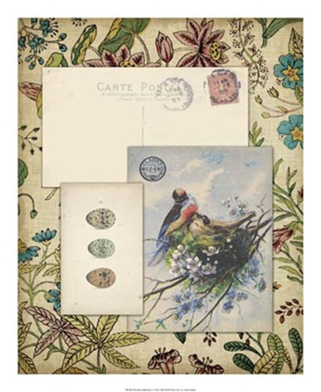 Framed Romantic Ephemera I Print