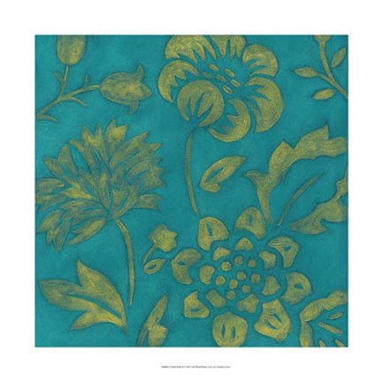 Framed Gilded Batik II Print