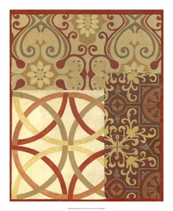 Framed Pattern Collage II Print