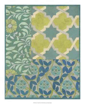 Framed Pattern Collage III Print