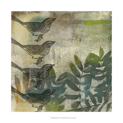 Framed Wings Repeat I Print